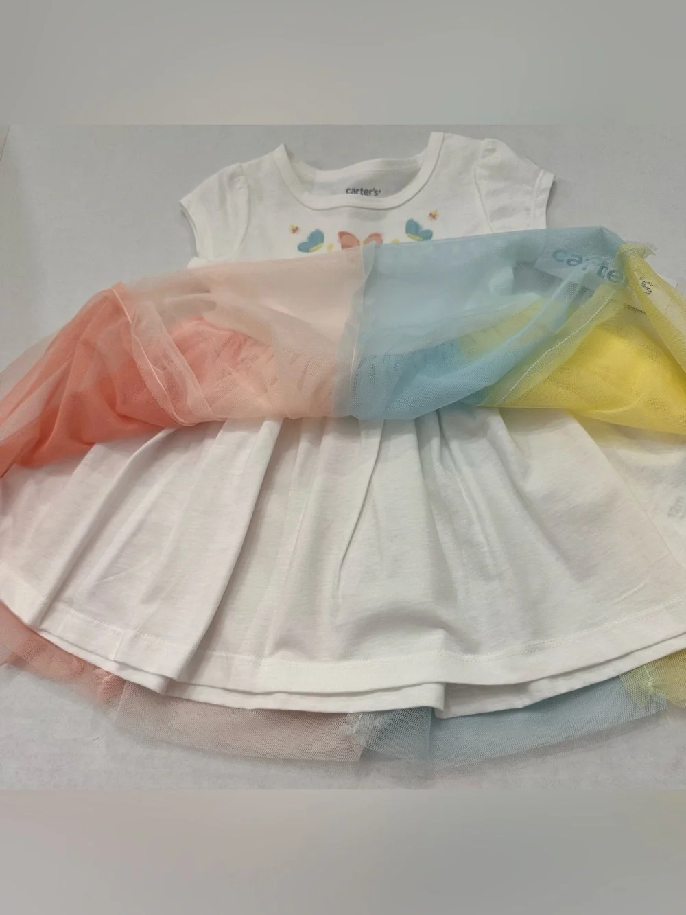 Carter's Baby Rainbow Tutu Dress Size 12 Months NWT's